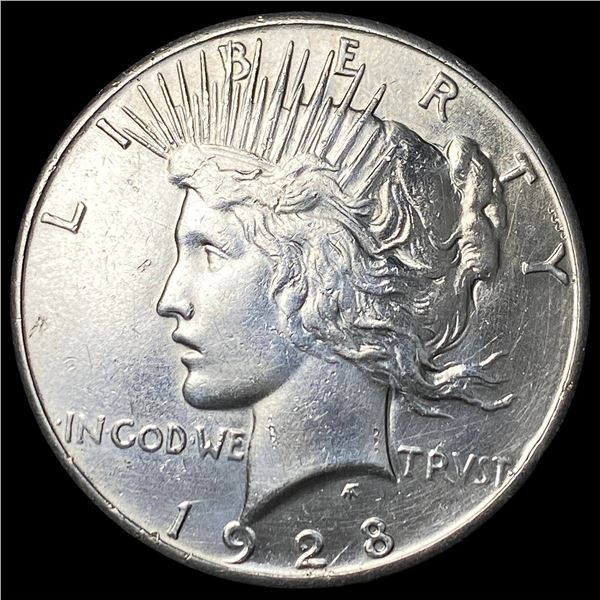 1928 Silver Peace Dollar CLOSELY UNCIRCULATED