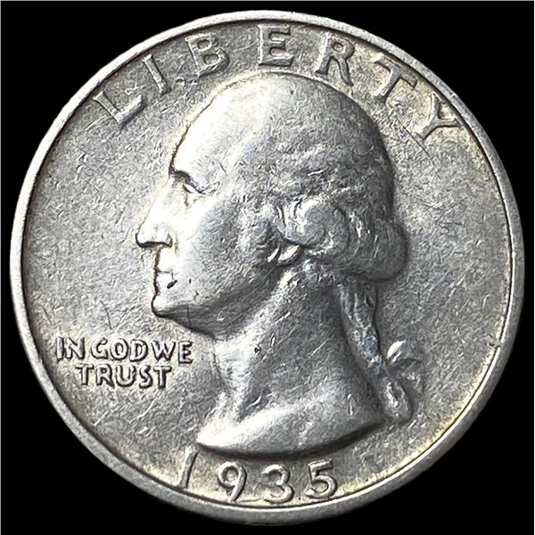 1935-D Silver Washington Quarter NEARLY  UNCIRCULATED