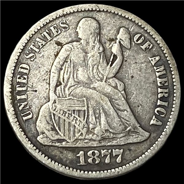 1877-S Silver Seated Liberty Dime LIGHTLY  CIRCULATED
