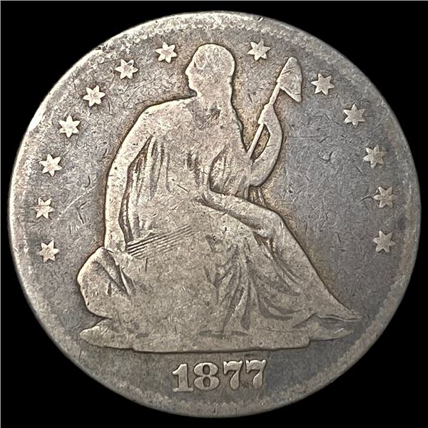1877-S Seated Liberty Half Dollar NICELY  CIRCULATED