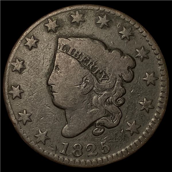 1825 Coronet Head Large Cent NICELY  CIRCULATED
