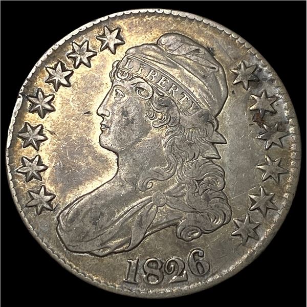 1826 Capped Bust Half Dollar LIGHTLY  CIRCULATED