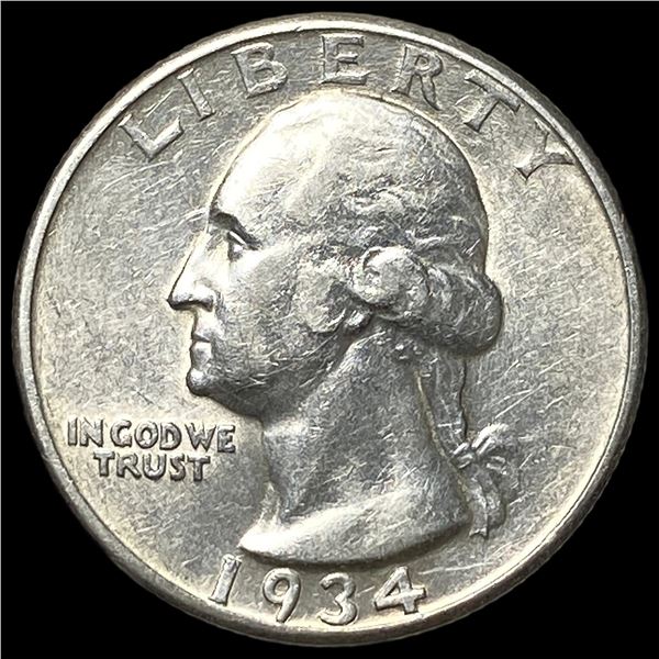 1934-D Silver Washington Quarter CLOSELY  UNCIRCULATED