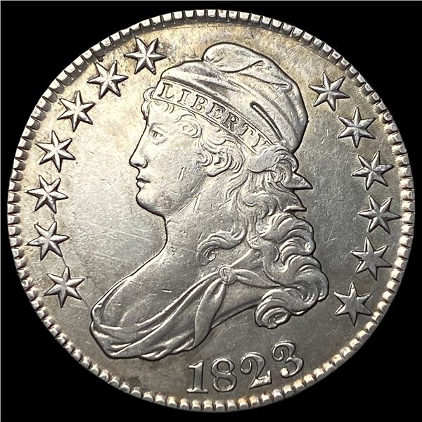 1823 Capped Bust Half Dollar CLOSELY  UNCIRCULATED