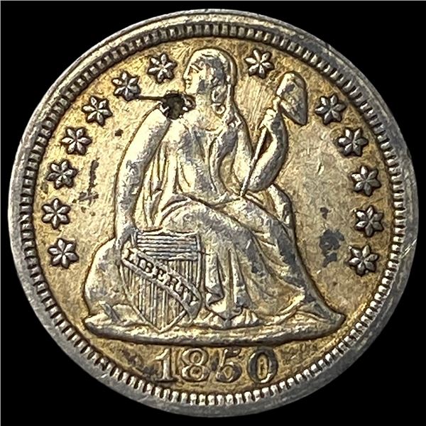 1850 Silver Seated Liberty Dime HIGH GRADE