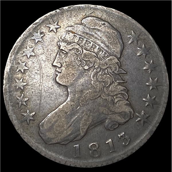 1813 Capped Bust Half Dollar NEARLY  UNCIRCULATED