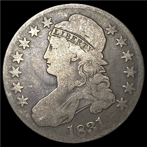 1831 Capped Bust Half Dollar NICELY  CIRCULATED