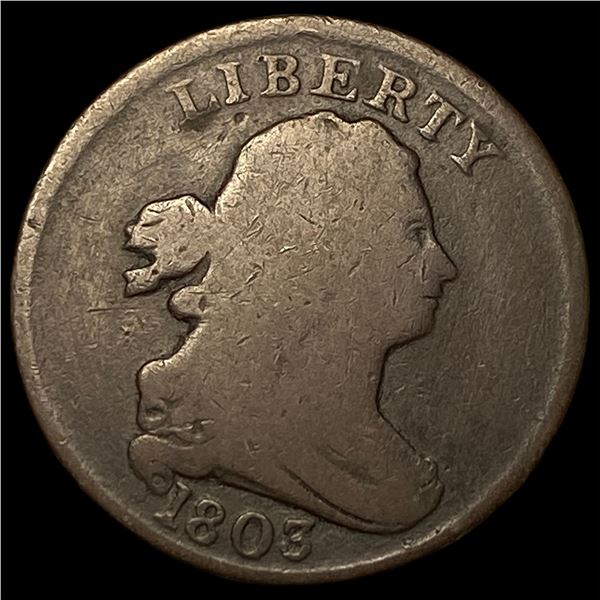 1803 Draped Bust Half Cent NICELY CIRCULATED