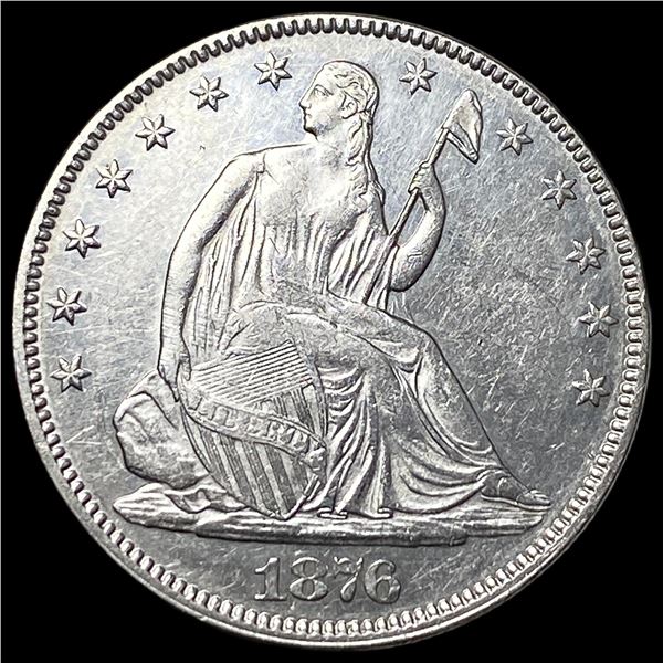 1876 Seated Liberty Half Dollar CLOSELY  UNCIRCULATED