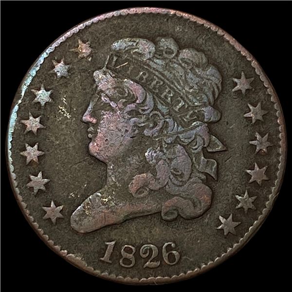 1826 Classic Head Half Cent LIGHTLY  CIRCULATED
