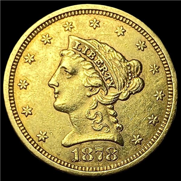1878-S Gold $2.5 Liberty Head Quarter Eagle  CHOICE BU