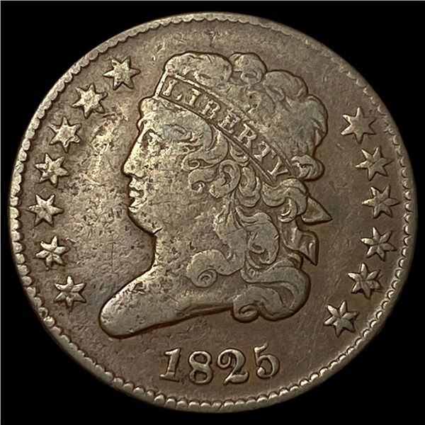 1825 Classic Head Half Cent LIGHTLY  CIRCULATED