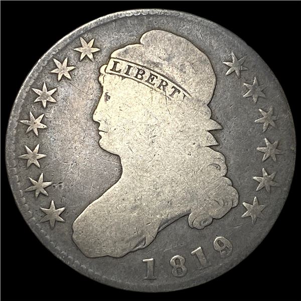 1819/8 Capped Bust Half Dollar NICELY  CIRCULATED
