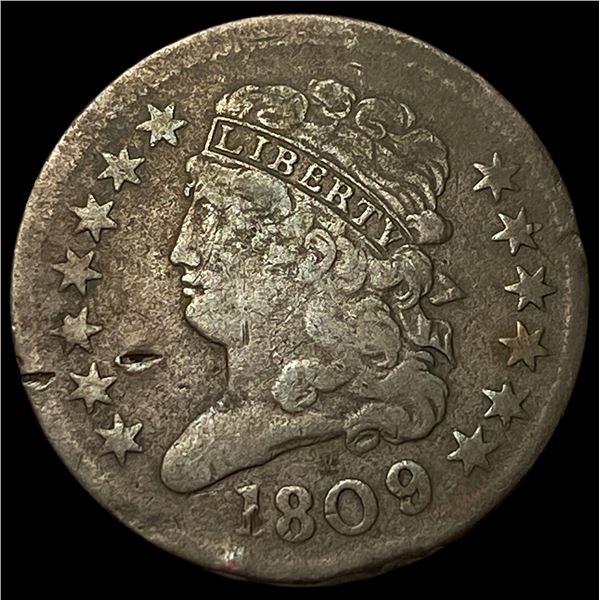 1809 Classic Head Half Cent NICELY CIRCULATED