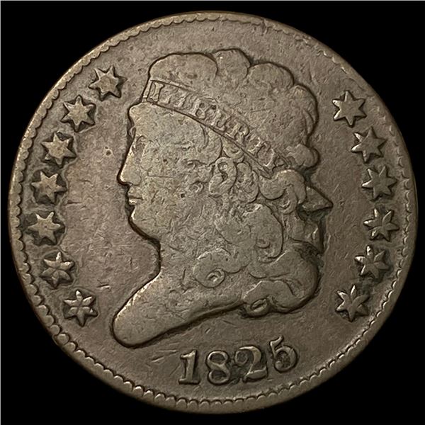 1825 Classic Head Half Cent LIGHTLY  CIRCULATED
