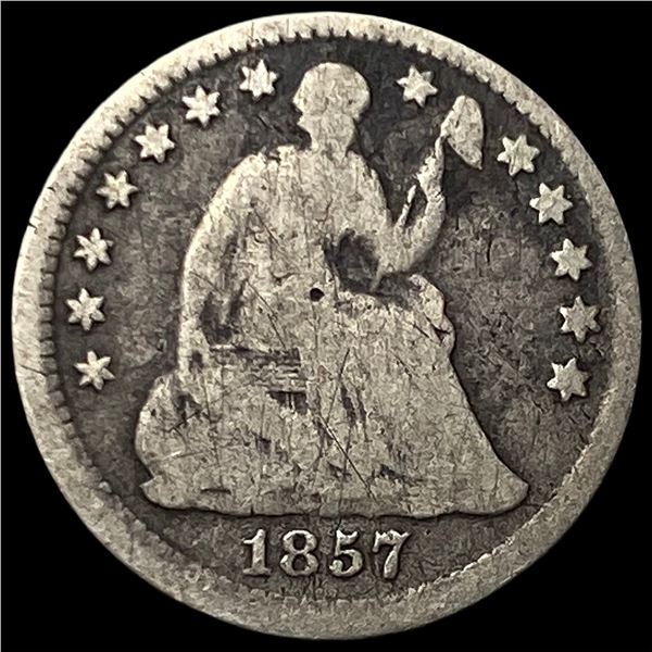 1857 Seated Liberty Half Dime NICELY  CIRCULATED
