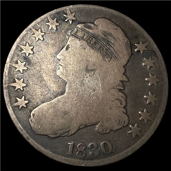 1830 Capped Bust Half Dollar NICELY  CIRCULATED