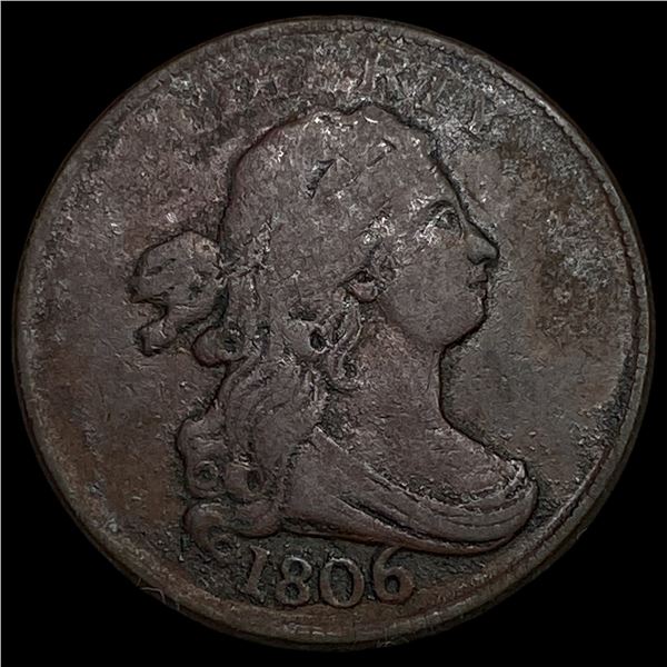 1806 Draped Bust Half Cent LIGHTLY CIRCULATED