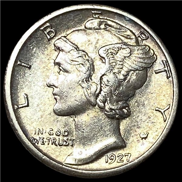 1927-S Silver Mercury Dime CHOICE AU