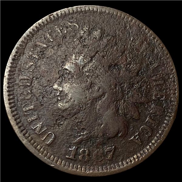 1867 Indian Head Cent NICELY CIRCULATED