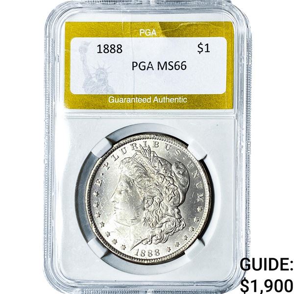 1888 Morgan Silver Dollar PGA MS66