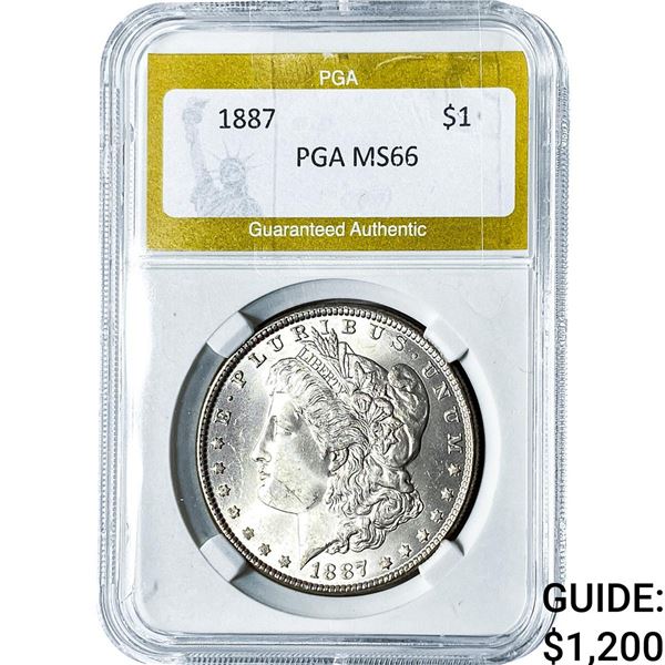 1887 Morgan Silver Dollar PGA MS66