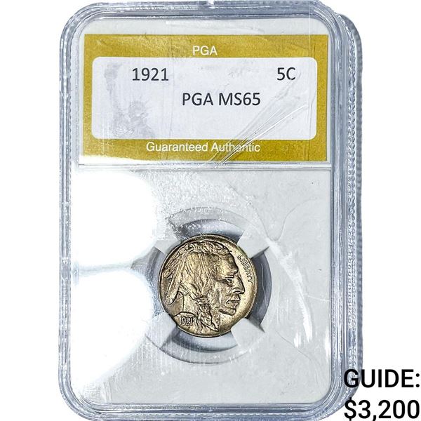 1921 Buffalo Nickel PGA MS65