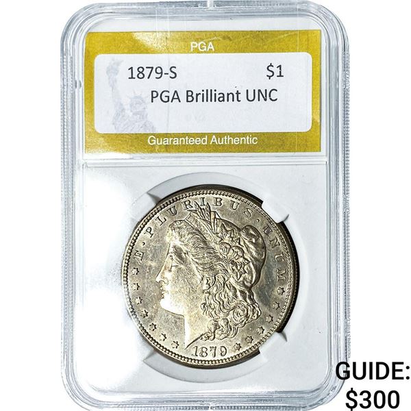 1879-S Morgan Silver Dollar PGA BU