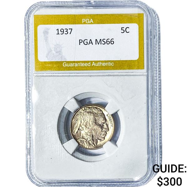 1937 Buffalo Nickel PGA MS66