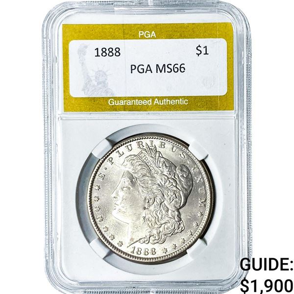 1888 Morgan Silver Dollar PGA MS66