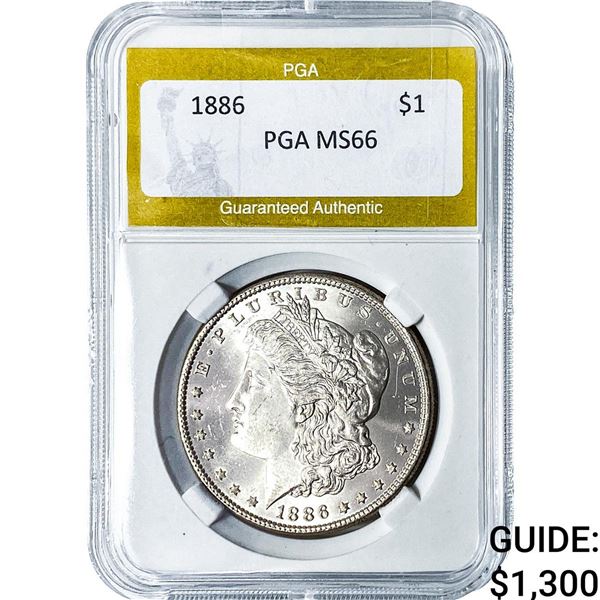 1886 Morgan Silver Dollar PGA MS66
