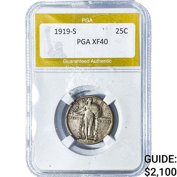 1919-S Standing Liberty Quarter PGA XF40