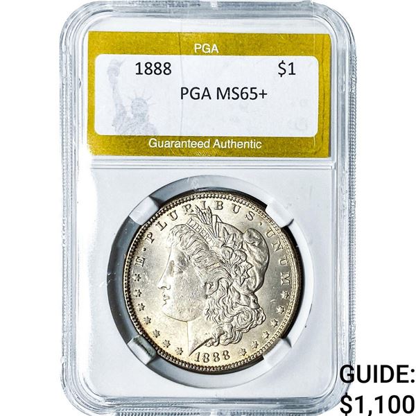 1888 Morgan Silver Dollar PGA MS65+