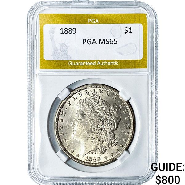 1889 Morgan Silver Dollar PGA MS65