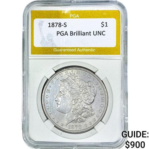 1878-S Morgan Silver Dollar PGA BU