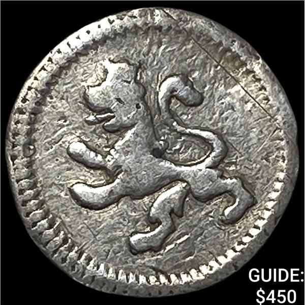 1804 Mexico Charles IV Silver 1/4 Real