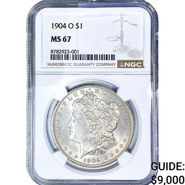 1904-O Morgan Silver Dollar NGC MS67