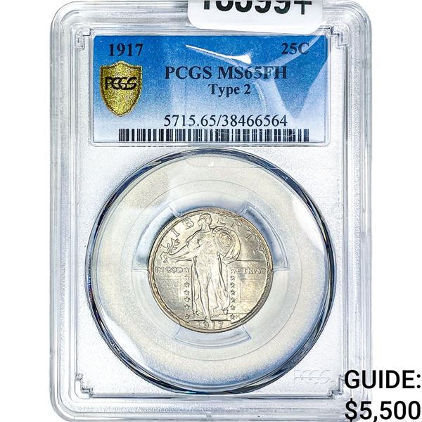1917 Standing Liberty Quarter PCGS MS65 FH Type 2