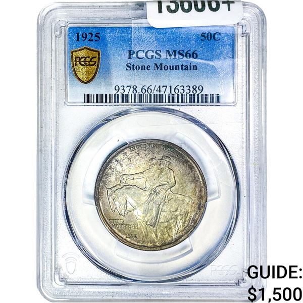 1925 Stone Mountain Half Dollar PCGS MS66