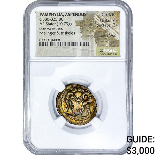 Pamphylia, Aspendus c.380-325 BC Silver Stater