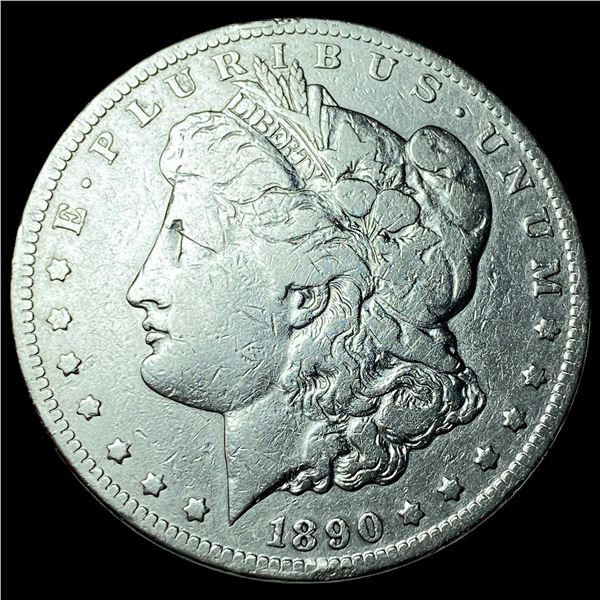 1890-CC Silver Morgan Dollar NEARLY  UNCIRCULATED