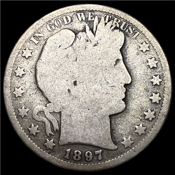 1897-S Barber Half Dollar NICELY CIRCULATED