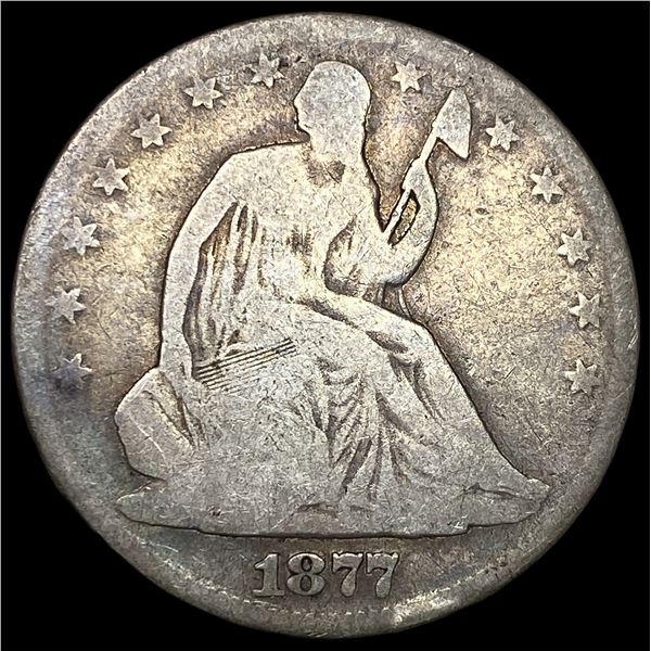 1877 Seated Liberty Half Dollar NICELY  CIRCULATED