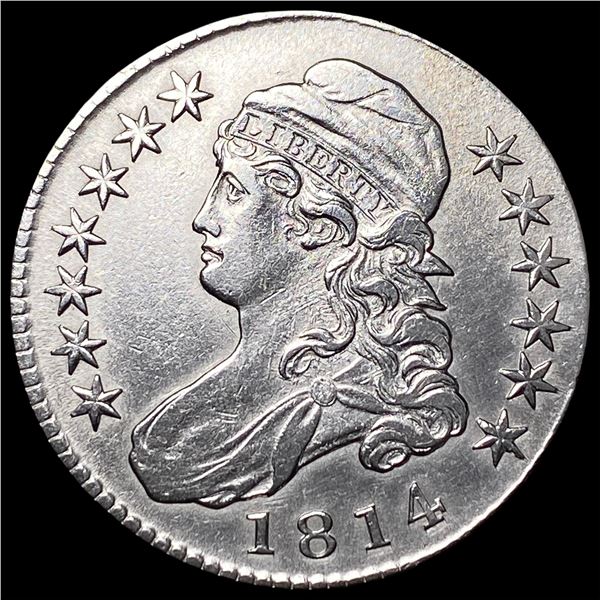 1814 Capped Bust Half Dollar CLOSELY  UNCIRCULATED