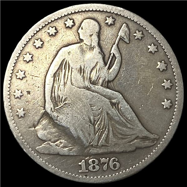 1876-S Silver Seated Liberty Half Dollar  UNCIRCULATED