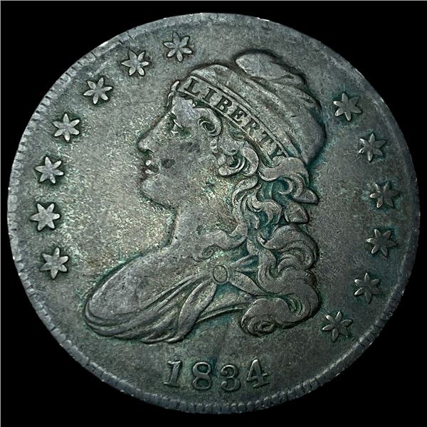 1834 Silver Capped Bust Half Dollar LIGHTLY  CIRCULATED