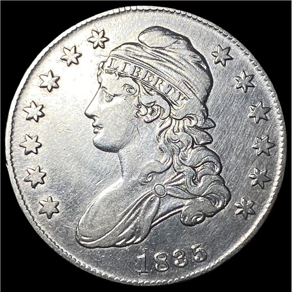 1835 Silver Capped Bust Half Dollar NEARLY  UNCIRCULATED