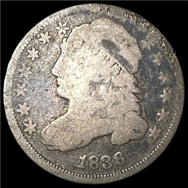 1836 Silver Capped Bust Dime NICELY  CIRCULATED