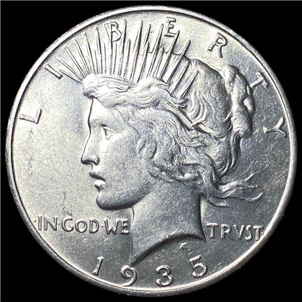 1935-S Silver Peace Dollar CHOICE BU