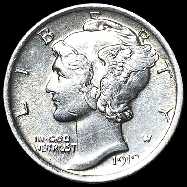 1919 Silver Mercury Dime CHOICE BU
